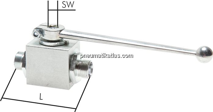 Exemplarische Darstellung: Hochdruck-Kugelhahn mit