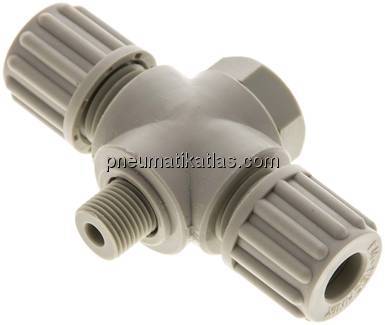 T-Verschraubung G 1/8"-8x6mm, Polypropylen, Hohlschraube