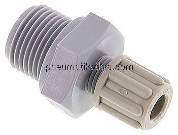 Gerade Verschraubung G 3/8"-6x4mm, PA