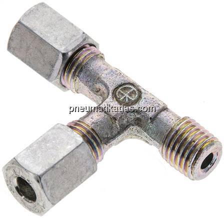 LE-Schneidringverschraubung M 8x1 (konisch)-4 LL (M8x1), Stahl verzinkt