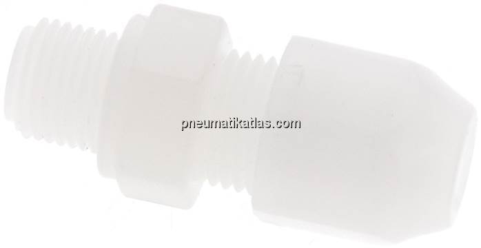 Gerade Verschraubung G 1/8"-6x4mm, PVDF (FDA)