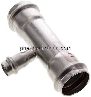 Pressfitting, T-Stück, 35x15mm innen, 1.4404