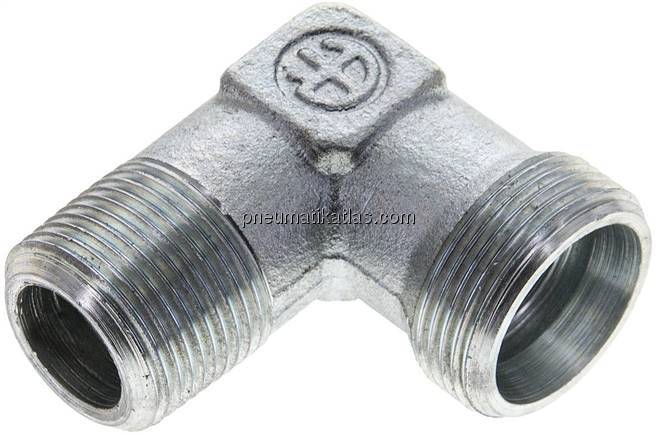 Winkel-Schneidringverschraub. M 22x1,5 (konisch)-18 L (M26x1,5), ohne Mutter & S