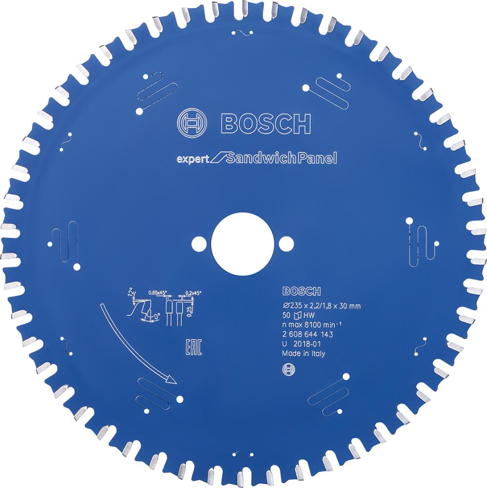 HM-Kreissägeblatt 235x2,2/1,8x30 50Z Bosch VE à 1 Stück Expert for Sandwich Panel