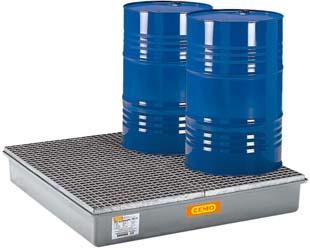 GFK-Auffangwanne 220/4 mit GFK Gitterrost CEMO