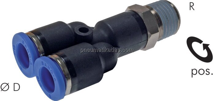 Exemplarische Darstellung: Y-Steckverschraubung mi