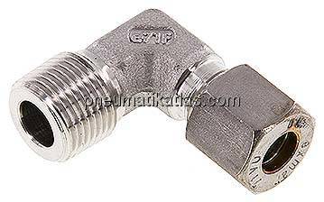 Winkel-Schneidringverschraub. R 3/8"-8 L (M14x1,5), Klemmring 1.4571 (NC)