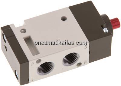 3/2-Wege Pneumatikventil, G 1/8", Federrückstellung (NO)