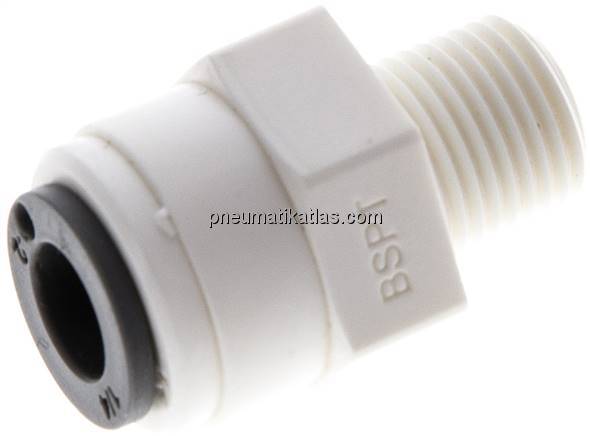 Gerader Steckanschluss R 1/8"-1/4" (6,35 mm), IQS-LE (EPDM-Dichtung)
