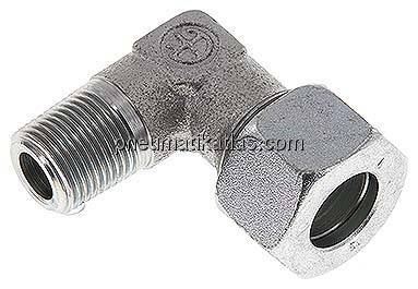 Winkel-Schneidringverschraub. R 3/8"-15 L (M22x1,5), Stahl verzinkt