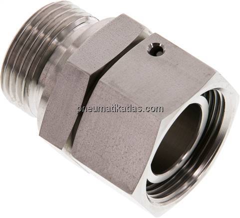 Einstellb. Schneidringverschr. G 1"-28 L, 1.4571