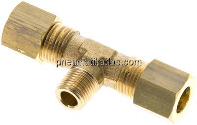 T-Klemmringverschraubung R 1/8"-8 (M12x1)mm, Messing