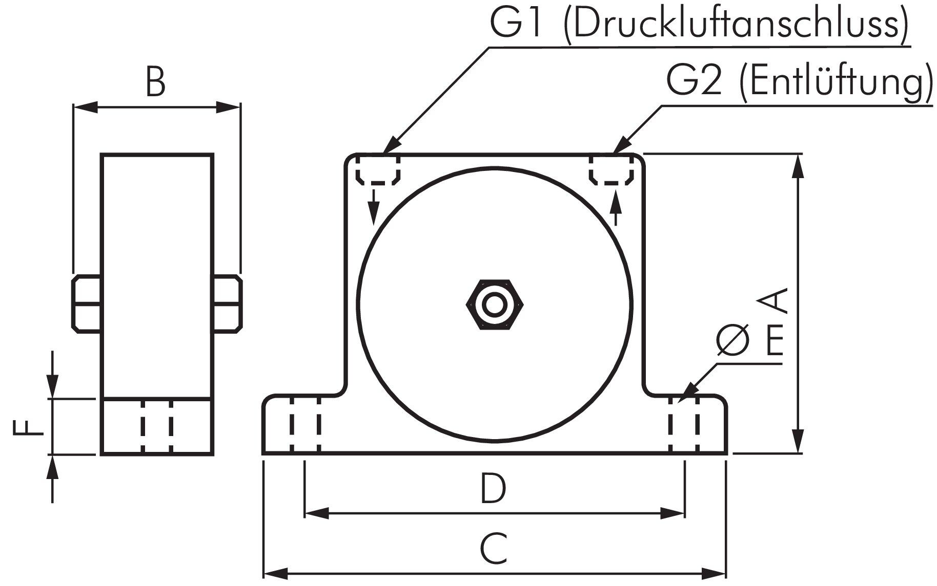Zeichnung: Turbinen-Vibrator
