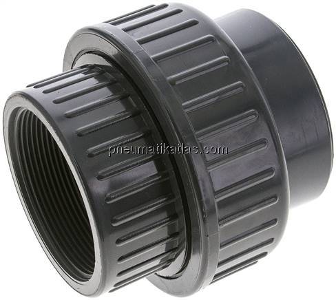 Gewindeverschraubung, PVC-U/ EPDM, Rp 2-1/2" IG