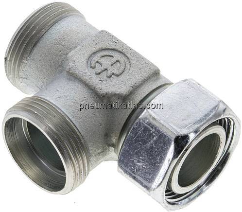 Einstellb. L-Schneidringverschraubung 28 L (M36x2), ohne Mutter & Schneidring, S