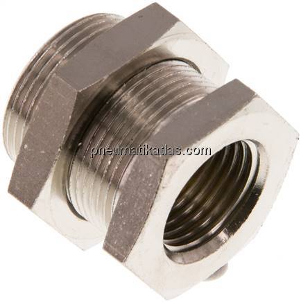 Schottverschraubung G 1/2"-M 28x1,5, Messing vernickelt