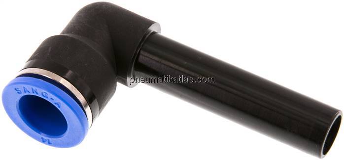 Winkel-Steckanschluss, langer 14mm Stecknippel, IQS-Standard