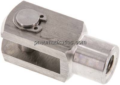 Gabelkopf mit Bolzen M 10x1,25, 1.4305