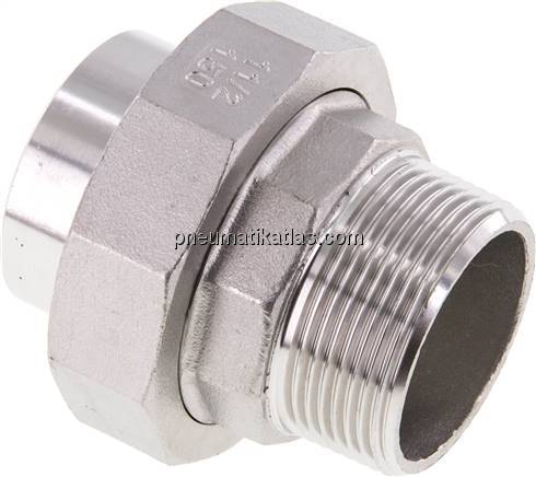 Anschweißverschraubung kon. dicht. R 1-1/2"(AG)-48,3mm