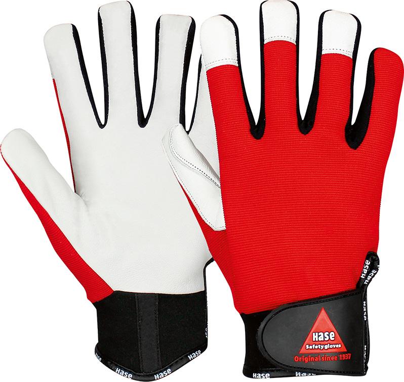 Handschuh PowerGrip3, Nappaleder m. Klett,Gr.10