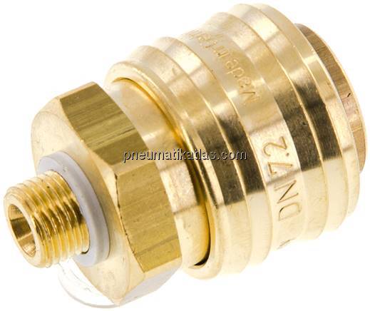 Kupplungsdose (NW7,2) G 1/8"(AG), Messing