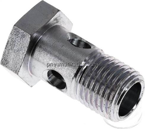 Hohlschraube 1-fach, M 14x1,5, Stahl verzinkt