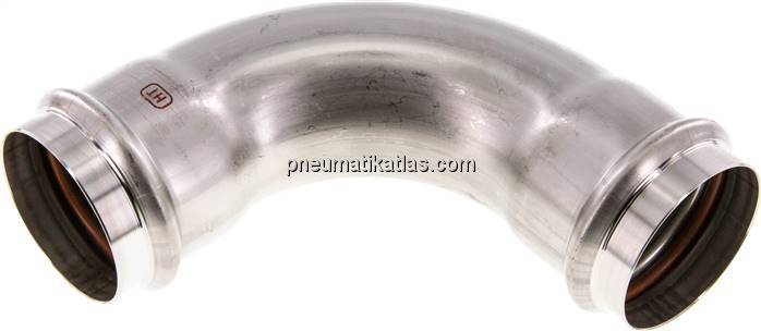 Pressfitting, 90° Bogen, 54mm innen, 1.4404