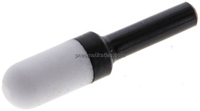 Steck-Schalldämpfer aus gesintertem Kunststoff, 4mm