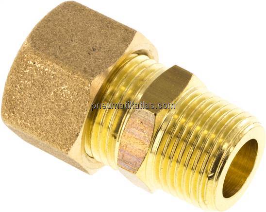 Gerade Klemmringverschraubung R 3/8"-12 (M18x1,5)mm, Messing