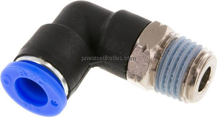 Winkel-Steckanschluss NPT 1/4"-5/16" (7,94 mm), IQS-Inch