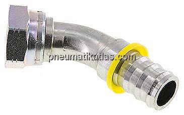 45°-Steckanschluss G 1" Ü-Mutter, 25,4mm GSP-Schlauch