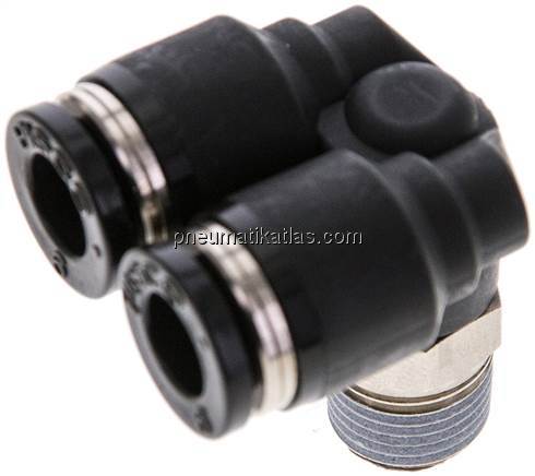 Y-Winkel-Steckanschluss R 1/8"x6mm, IQS-Standard