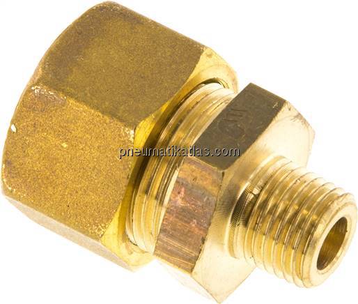 Gerade Klemmringverschraubung R 1/4"-16 (M22x1,5)mm, Messing