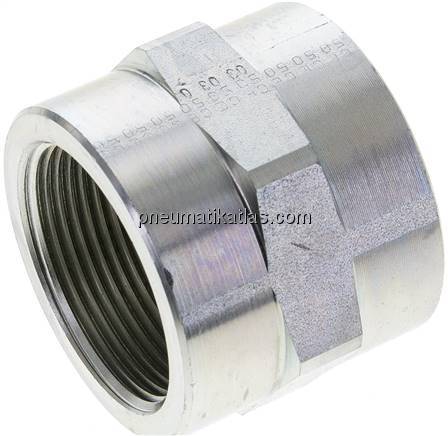 Hochdruck-Muffe G 1-1/2"-G 1-1/2", Stahl verzinkt