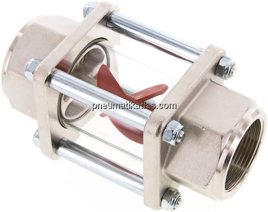 Flügelrad-Durchflussanzeige G 1-1/2", 11 - 60 l/min