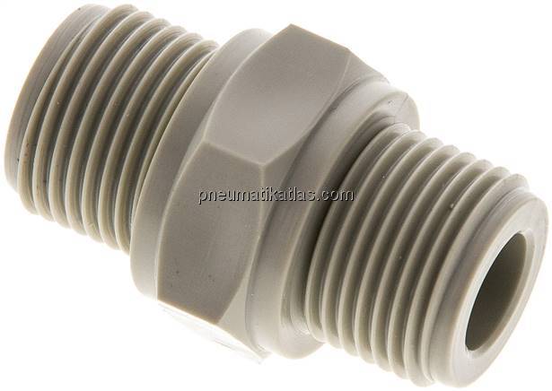 Doppelnippel G 3/8"-G 3/8", Polypropylen