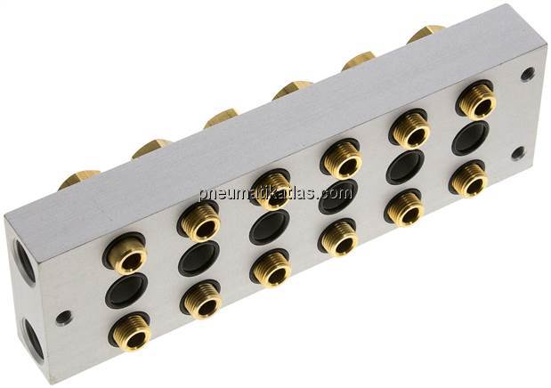 P-R-S-Leiste inkl. Hohlschrauben und Dichtungen für Ventilbaureihe M04 / P04