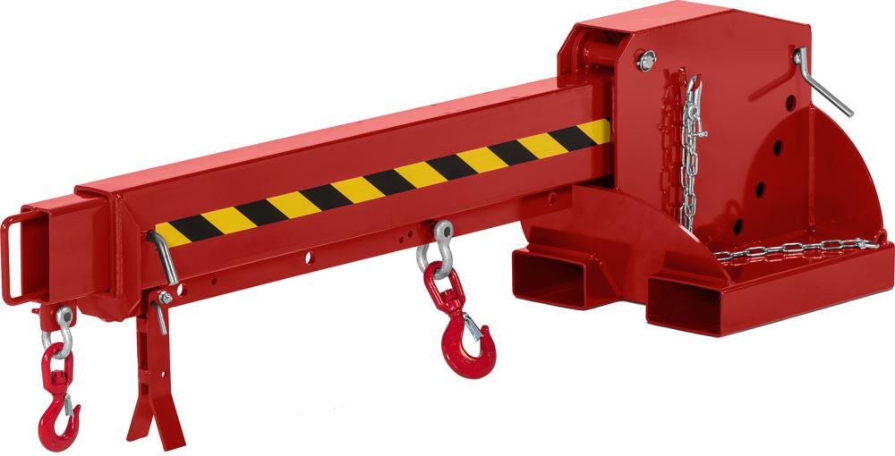 Kranarm Typ RKT-8 6-fach ausziehb.8000kg 5-fach verst. 2260-3760 RAL 3000 feuerrot