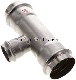 Pressfitting, T-Stück, 54x35mm innen, 1.4404