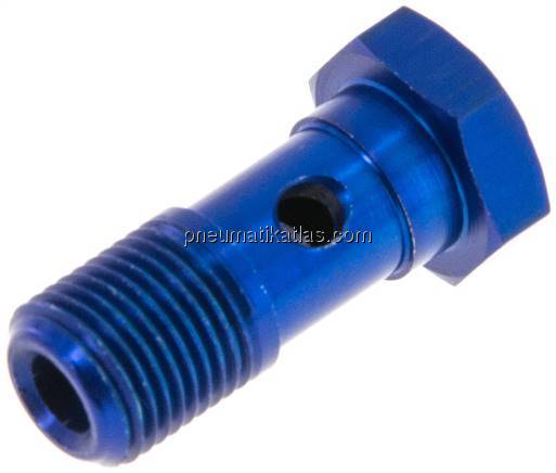 Hohlschraube, 1-fach G 1/8"-23mm, Aluminium