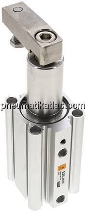 Schwenkspanner / Klemmzylinder Ø 40 mm, Klemmhub 30mm linksschwenkend (schwenkt 