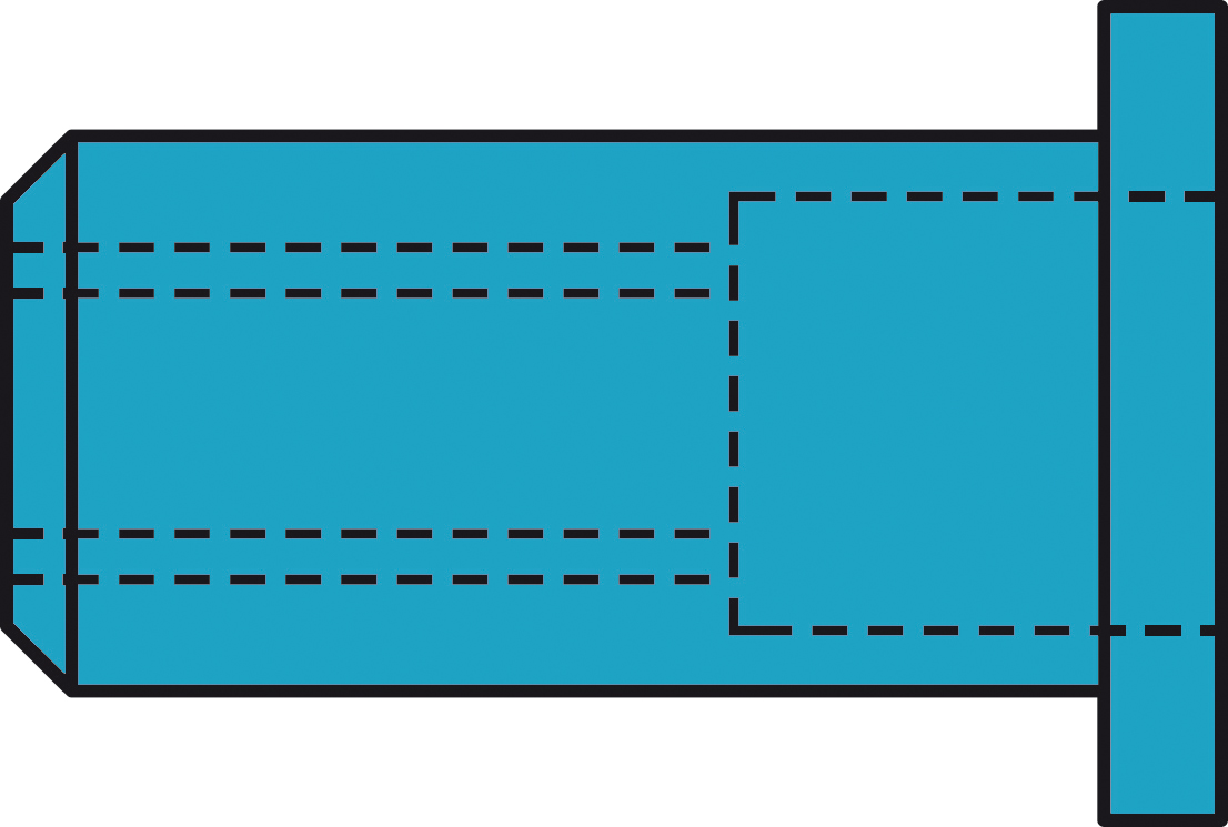Blindnietmuttern A2-Edelstahl Flachrundkopf M 8 x 11 x 20