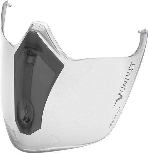 Visier für Vollsichtbrille 6X3 schwarz