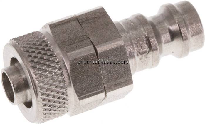 Kupplungsstecker (NW5) 8x6mm Schlauch, Edelstahl