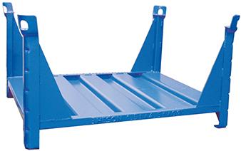 Lagergestell RAL5010 B1200xT1000xH600 mm Nutzlast1,5t Auflast4,5t mit Eckpfosten