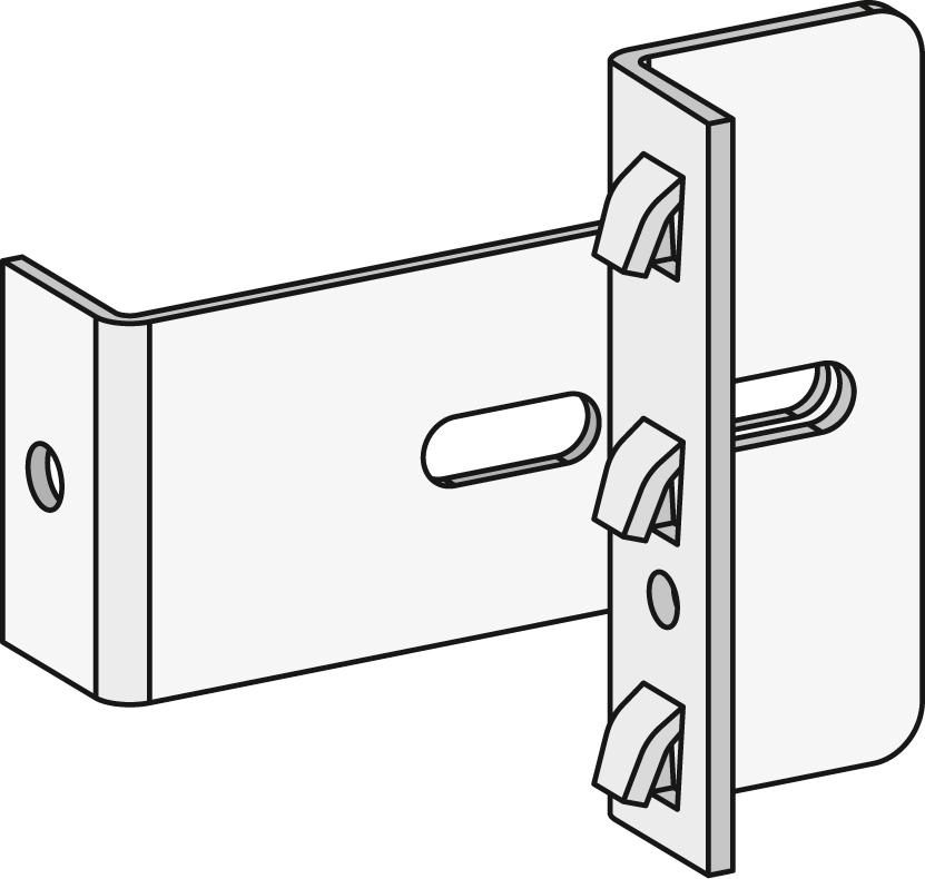 Wandverankerung Edelstahlf. Edelstahlregale