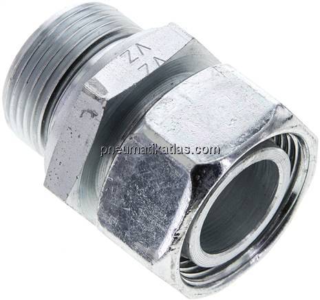 Einstellb. Schneidringverschr. M 33x2-28 L, Stahl verzinkt