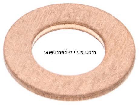 Dichtring aus Kupfer (6,2x11,9x1 mm)