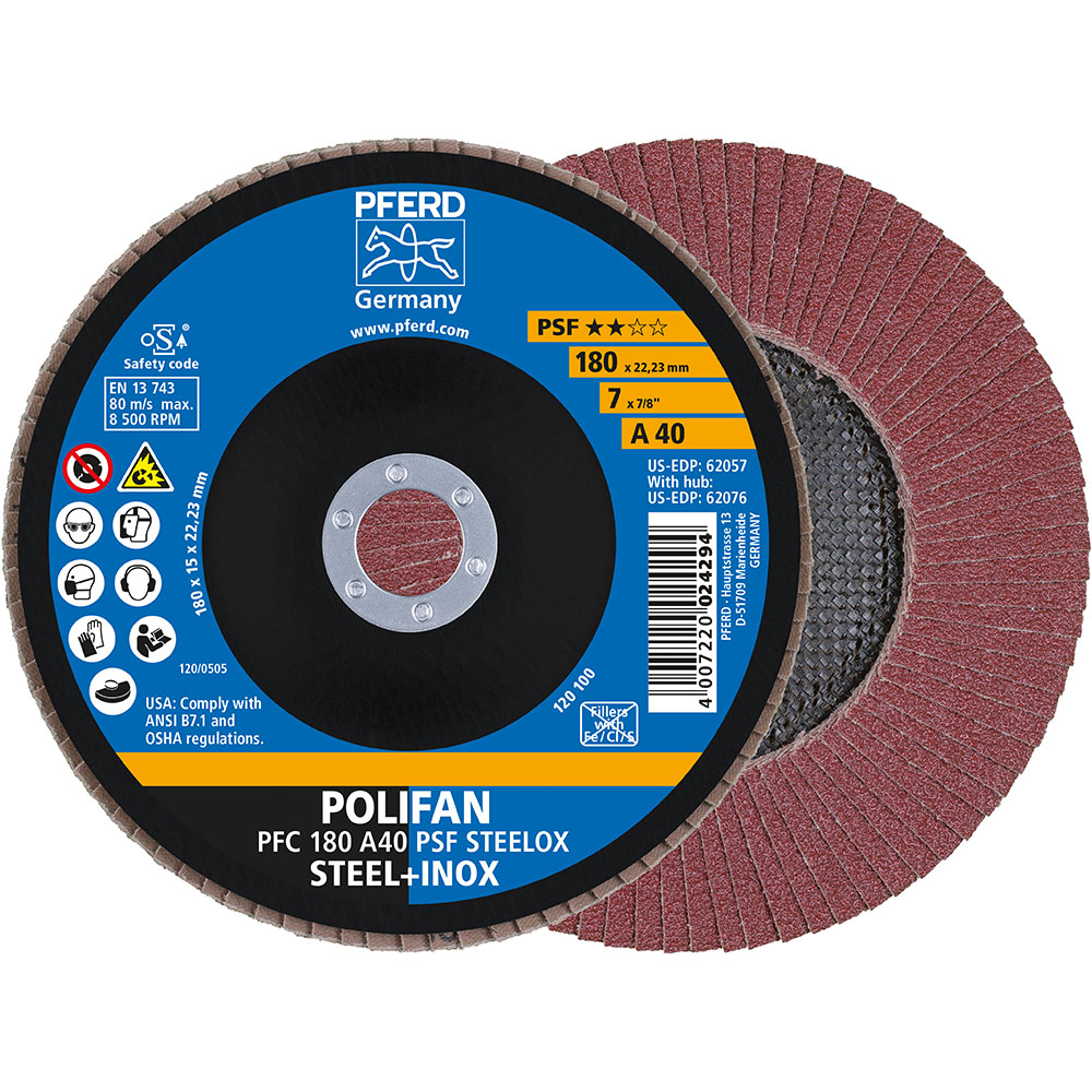 POLIFAN-Fächerscheiben PFC 180 A 40 PSF STEELOX