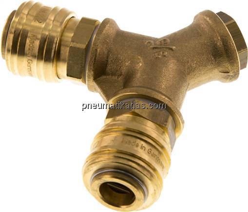 2-fach-Luftweiche mit Kupplungsdosen, G 1/4"